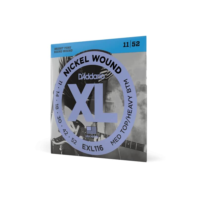 D'Addario EXL116 XL Nickel Wound Electric Guitar Strings, 11-52 Medium/Heavy image 1