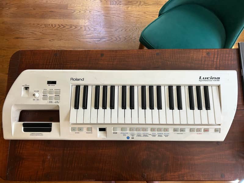 Roland AX-09 Lucina 37-Key Keytar Synthesizer Pearl White image 1