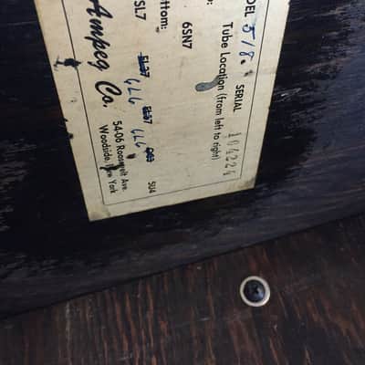 Ampeg Dolphin 518 1961 blue sparkle, Original Jensen P12NX ext range speaker! image 11
