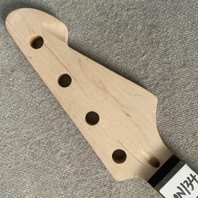 DIY Project Unfinished 4 String Bass Maple Neck Rosewood Fingerboard image 3