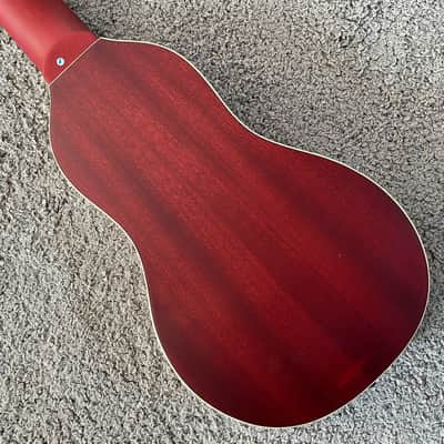 Washburn Rover RO10SK 34 Inch Travel Guitar in Red, Spruce Top, Rosewood Fingerboard image 14