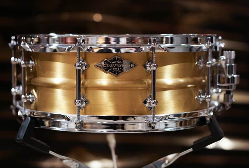 Craviotto 5.5x14" Masters Metal Brass Snare Drum - 2013 - #29/40 - NEW OLD STOCK image 1