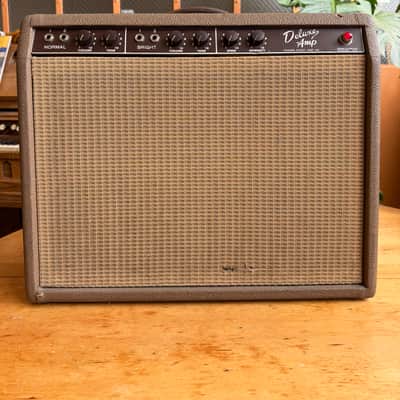 Fender Deluxe 6G3 Brownface 20-Watt 1x12" Guitar Combo 1961 - 1963 - Brown image 1