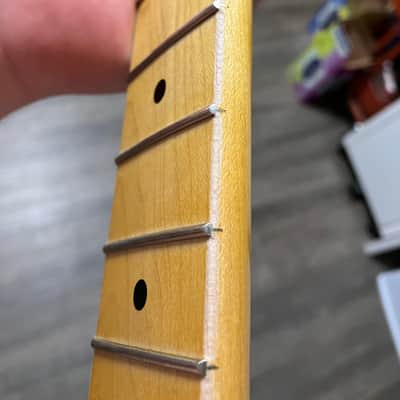 Warmoth Stratocaster replacement neck - Nitrocellulose Lacquer Relic Finish image 18