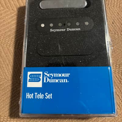 Seymour Duncan STL-2 / STR-2 Hot Tele Pickup Set 2010s - Black/Chrome image 1