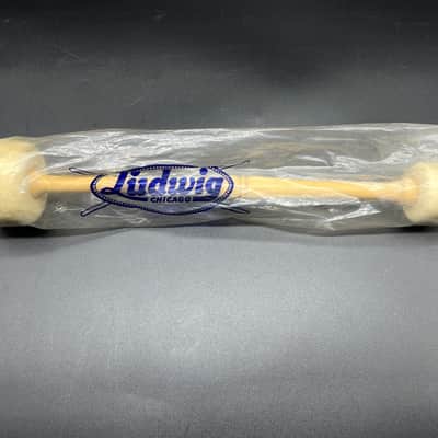 N.O.S In Seal Package Ludwig #322 Felt Double Sided Bass Drum Mallet Beater Concert Drum 60-70s image 1