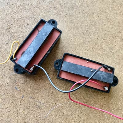 Bradley MIK or MIJ P-Bass Pickups Vintage Catalog Brand Pickups Black image 2