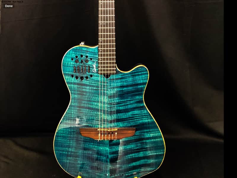 Godin Multiac acs slim synth Roland gk 2000’s Teal image 1