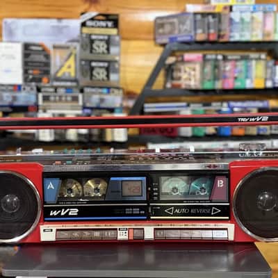 Sanyo MR-WV2(R) Rare Vintage Cassette Boombox Getto blaster Serviced Warranty image 10