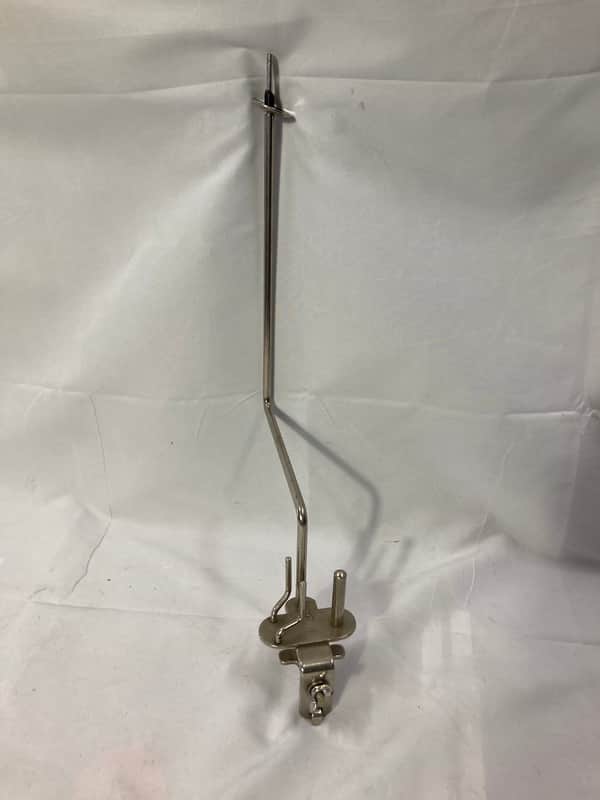 WFL - "Solid-Grip" Utility Wood Block and Cymbal Holder 1930's - Nickel image 1
