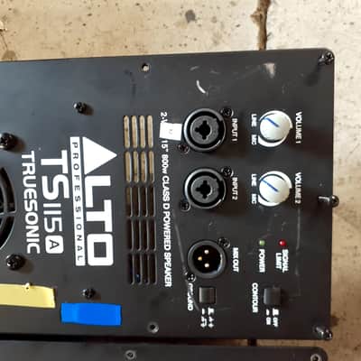 POWERED PLATE AMPS ALTO TS115A PAIR AMPLIFIERS NEED REPAIR TS115a image 3