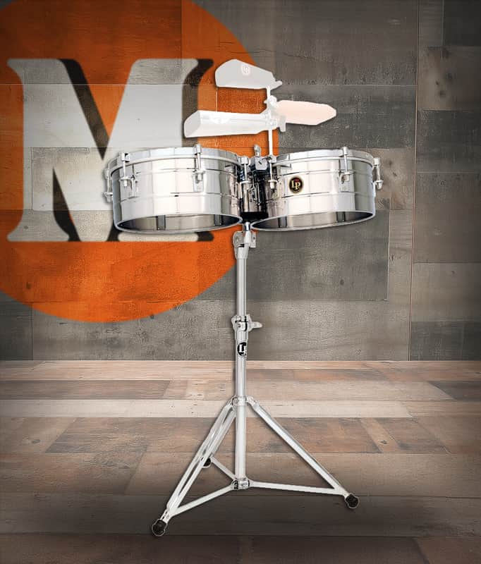Latin Percussion LP 14" - 15" Timbale Stainless Steel Cr (LP257-S) image 1