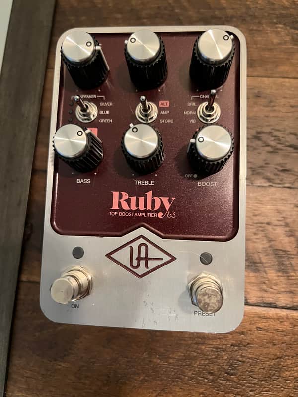 Universal Audio Ruby ’63 Top Boost Amplifier 2022 - Present - Ruby / Silver image 1