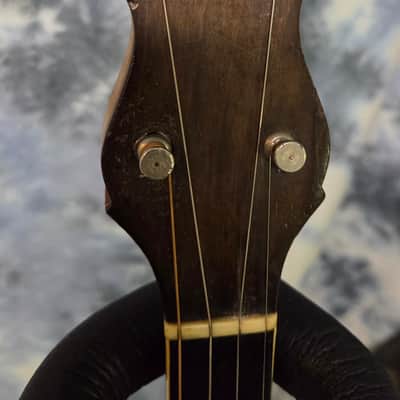 Vintage RARE 1924 Prewar Maybelle A001 Patent Applied for A001 Tenor Banjo Pro Setup New Strings Original Skin Head Original Hardshell Case image 9