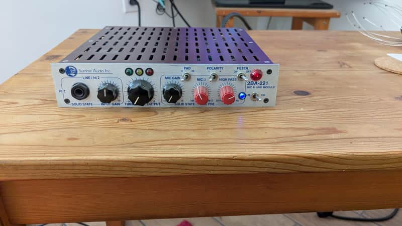 Summit Audio 2BA-221 Mic and Line Module 2010s - Silver image 1