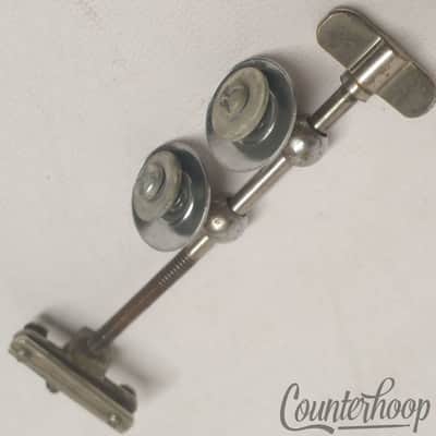 Leedy Snare Drum Strainer 2-Eyelet 4 5/16"Nickel Vintage 20s Marching Parade USA image 2
