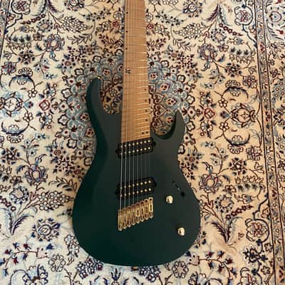 Kiesel Aries 8-string Multiscale 2022 British racing green- satin matte image 1