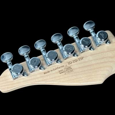 2015 Tom Anderson Drop Top Personalized Flame Top ~ Natural Arctic Blue Burst with Binding image 9