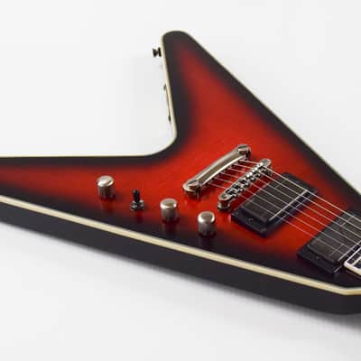Epiphone Dave Mustaine Prophecy Flying V Figured Electric Guitar - Aged Dark Red Burst image 4