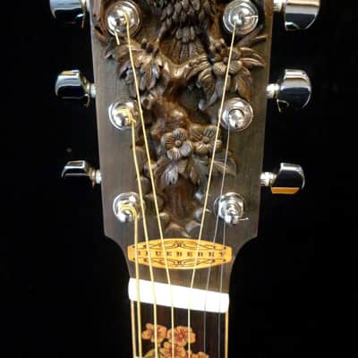 Blueberry Handmade Fanned Fret (Multi-Scale) Acoustic Guitar Jumbo Size Built to Order image 2