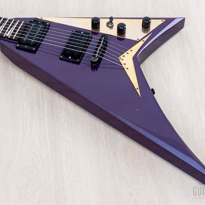 1993 Grover Jackson Randy Rhoads Standard V Blue Purple w/ DiMarzio DP100 Super Distortion image 9