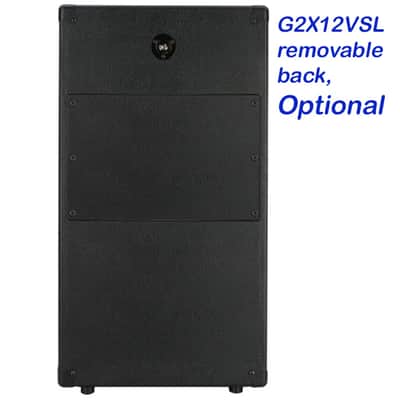 2x12 Vertical Guitar speaker empty cabinet charcoal black tolex US made image 4
