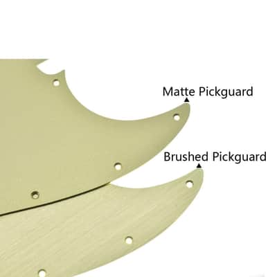 8 Hole Matte Aluminum Tele Pickguard Metal Anodized TL Pickguard Scratch Plate for USA/Mexico Tele/Telecaster Matte Gold image 2