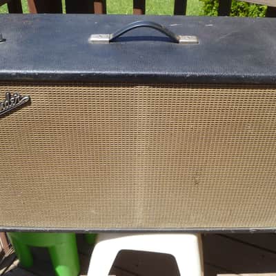 1966 Fender Bandmaster Loaded Speaker Cabinet - 2x12 / Blackface image 2