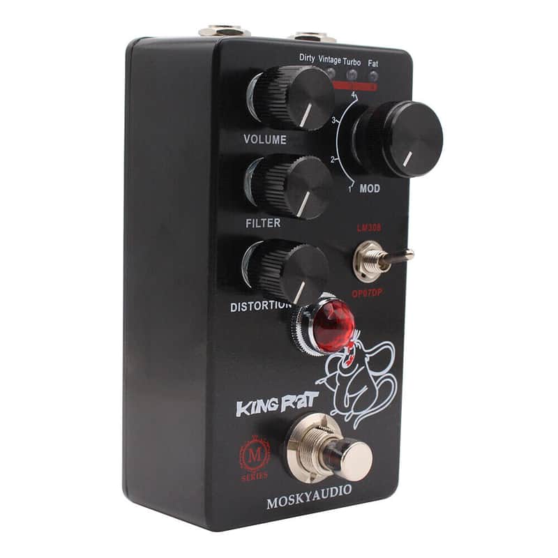 Mosky King Rat Guitar Effect Pedal Fuzz Distortion Volume Filter