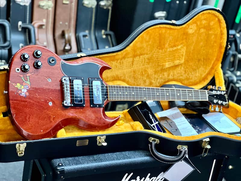 Gibson Custom Shop Tony Iommi Signature "Monkey" '64 SG Special Left-Handed (Aged, Signed) 2020 - Cherry