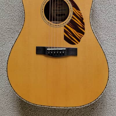 Fender PD-220E Dreadnought Acoustic Electric Guitar, Natural Finish, Hard Shell Case image 3