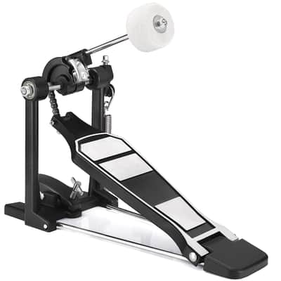 Single Kick Bass Drum Pedal, Kick Drum Pedal Come With Classic Felt Beater Stick & Key For Foot Percussion Set Instrument, Single-Chain Heavy-Duty For Beginner & Pro Drummers image 1