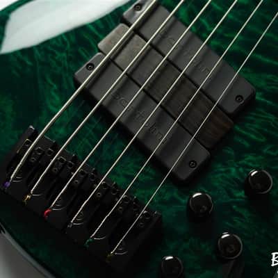 ROSCOE LG3006 Quilt Maple Top / Mahogany Back - Emerald Green image 3