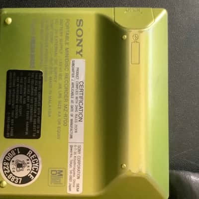 Sony MZ-R700 1996 Metallic Lime Green Walkman Recorder image 4