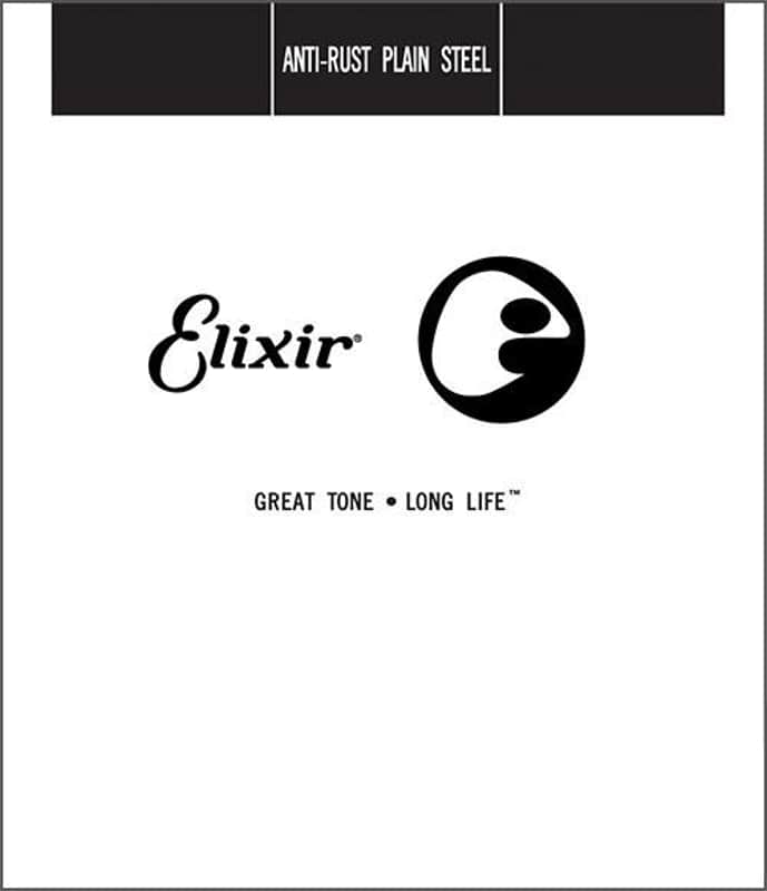 Elixir Single .017 Anti-Rust Plain Steel String image 1