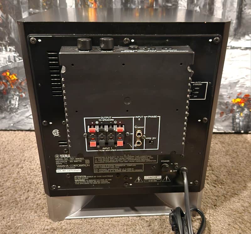 Yamaha Yamaha YST-SW225 subwoofer 90s | Reverb