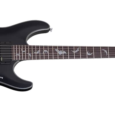 Schecter Damien Platinum 6 FR Electric Guitar - Satin Black (1183) image 2