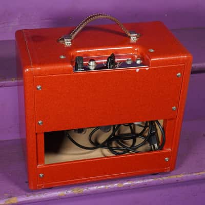 2010s Red Sparkle Tweed Champ 5w 1x8" Tube Amp Combo image 5