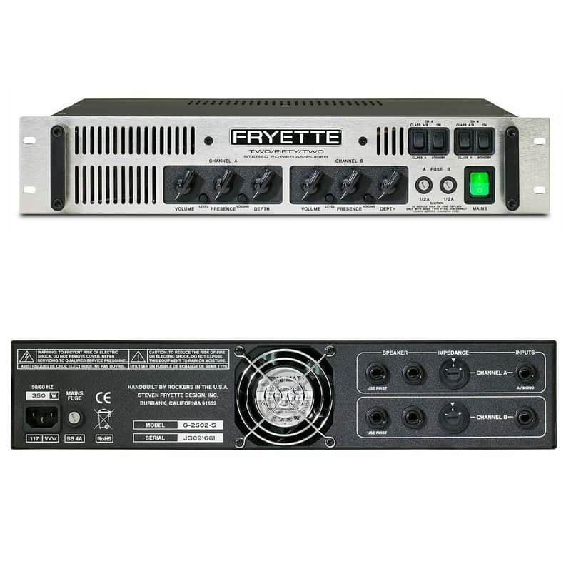 Fryette Two/Fifty/Two Master-Built Stereo Power Amplifier G2502S image 1