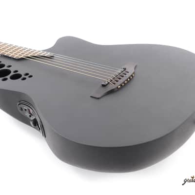 Ovation DS778TX Elite TX Mid Depth D-Scale Acoustic/Electric Guitar - Black image 3