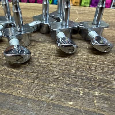 DiMarzio Lo Mass 6 on a Side Tuners Vintage Size Yngwie Malmsteen 80s - Chrome image 6