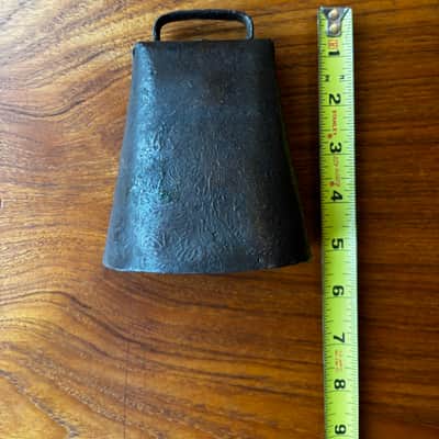 Vintage 1900s 4.5" Steel Cowbell Unmarked - See Video! image 6