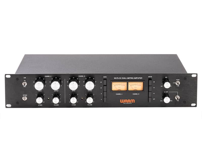 Warm Audio WA76-D2 Dual-Channel Clean Gain Discrete FET Studio Compressor image 1