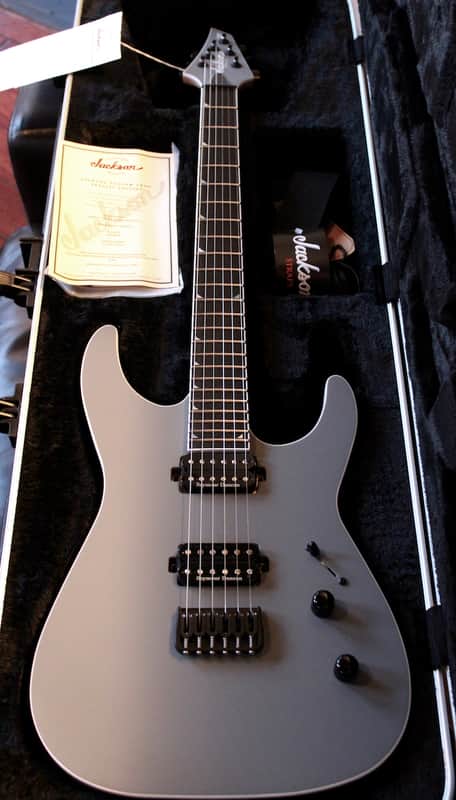 Jackson USA Custom Shop DK2H HT Dinky (Battleship Grey, Hipshot Bridge) image 1