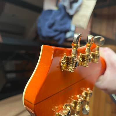 Gretsch G6120T-55 Vintage Select '55 Chet Atkins Hollow Body with Bigsby 2016 - Present - Vintage Orange Stain image 5