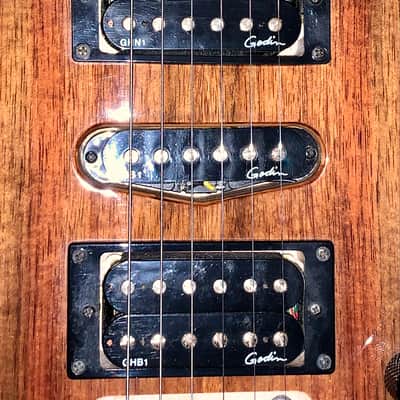 Godin xtSA Koa Natural piezo synth ready electric guitar made in the usa and Canada image 4