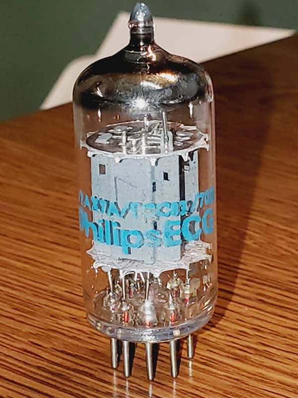 7025/12AX7A Philips Smooth Long Plate MaxiPreamp2/TV7 tested (1) tube lot image 1