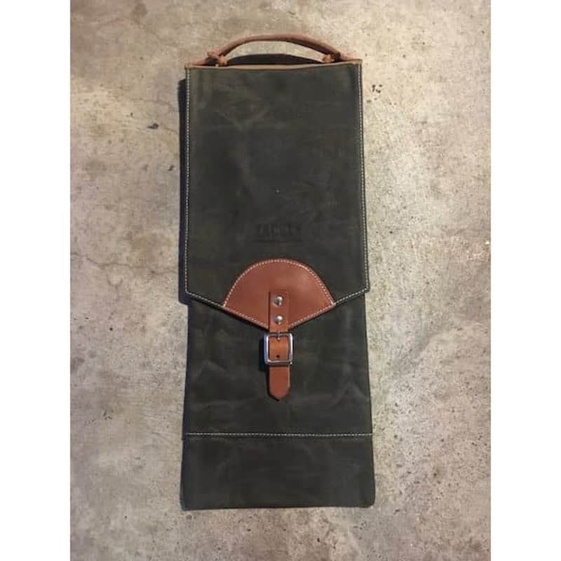 Tackle Instrument Supply Compact Stick Bag Forest Green w/Tan Leather Trim image 1
