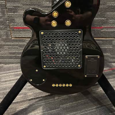 Pignose PGG-259 Mini Electric Travel Guitar - Black w/Gold Hardware image 12
