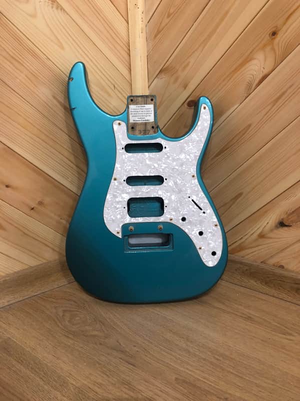 Warmoth Soloist Korina Guitar Body Sherwood Green image 1